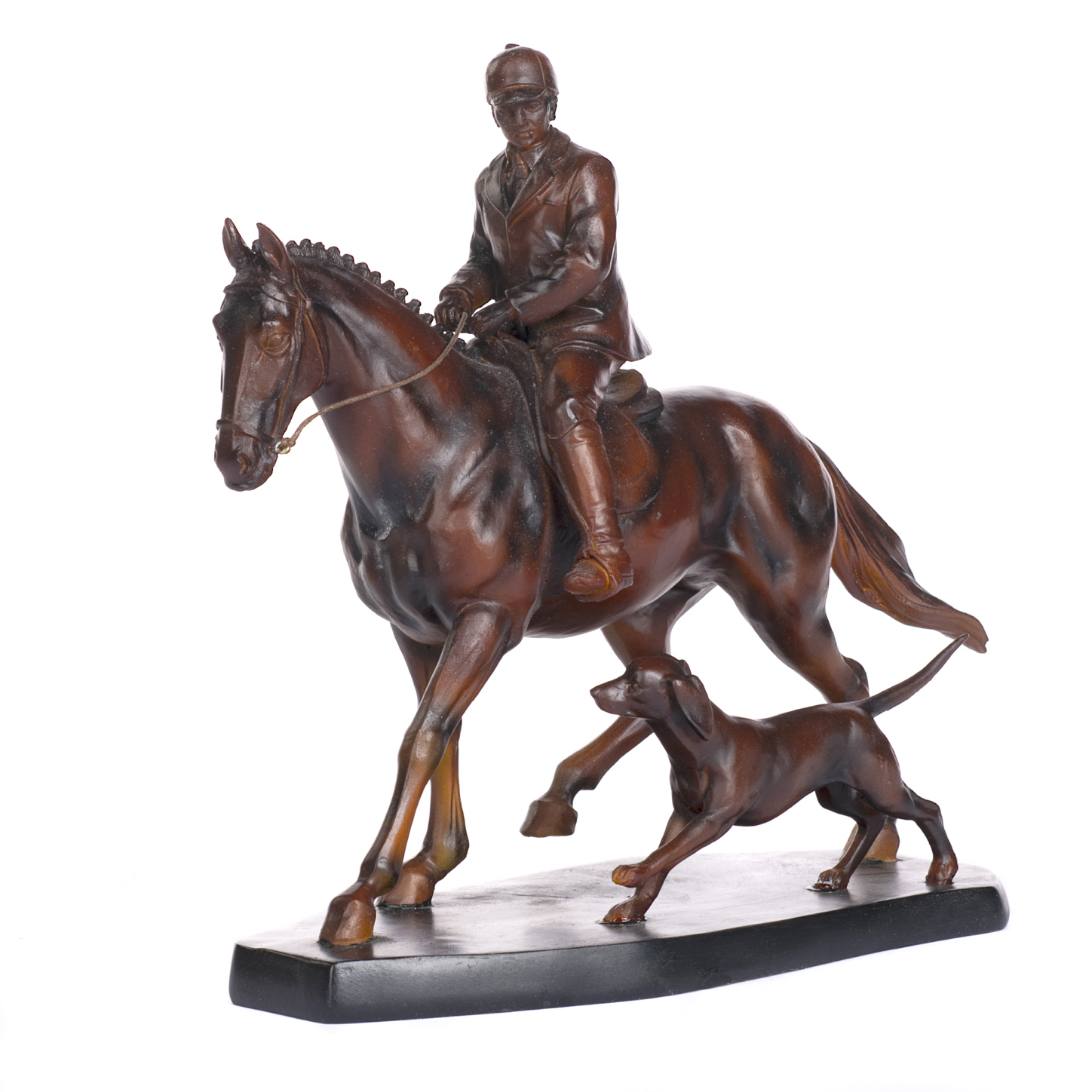 Статуэтка Всадник на лошади с собакой 28см Goodwill → купить в интернет ...